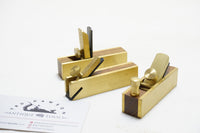 N.O.S SET OF 3 ROSEWOOD & BRASS MINIATURE PLANES