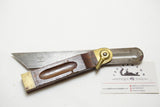 ROSEWOOD AND BRASS STANLEY SWEETHEART SLIDING BEVEL SQUARE
