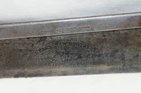 LOVELY HEARNSHAW BROS. EARLY SPLIT NUT BACK SAW - 12" 14 TPI