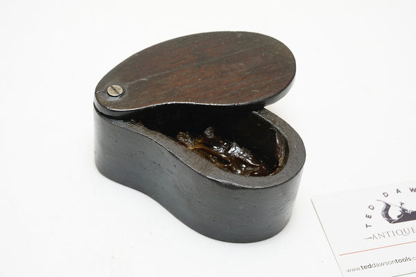 LOVELY EARLY ROSEWOOD TALLOW BOX