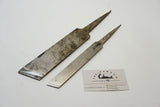 FINE PAIR OF HEAVY I & H SORBY SKEW CHISELS