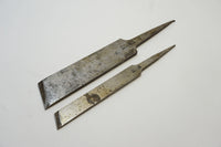 FINE PAIR OF HEAVY I & H SORBY SKEW CHISELS