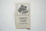 ORIGINAL 1942 STANLEY 45 PLANE BOOKLET