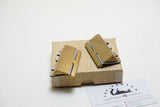 RARE NOS PAIR OF DOUBLE FLAT + CURVED BOTTOM BRONZE FINGER PLANES - ALDON