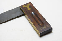 MINT STANLEY NO. 20 ROSEWOOD TRY SQUARE - 8"