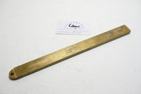 RARE HEAVY RABONE BRASS & EBONY ULLAGE DIP RULE