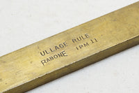 RARE HEAVY RABONE BRASS & EBONY ULLAGE DIP RULE