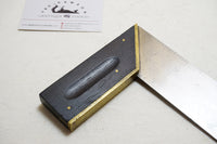 FINE STANLEY SWEETHEART NO. 2 COMBINATION TRY + MITER SQUARE - 7"