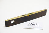 UNCOMMON E PRESTON ROSEWOOD & BRASS TORPEDO LEVEL - 9"