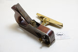 UNUSUAL HANDLED MAHOGANY INFILL DOVETAILED RABBET PLANE