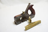 UNUSUAL HANDLED MAHOGANY INFILL DOVETAILED RABBET PLANE