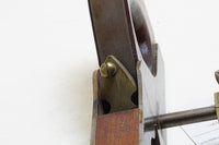 UNUSUAL HANDLED MAHOGANY INFILL DOVETAILED RABBET PLANE