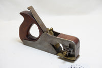 UNUSUAL HANDLED MAHOGANY INFILL DOVETAILED RABBET PLANE