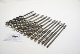 FINE COMPLETE SET OF JENNINGS PATTERN AUGER BITS - SIZE 4 ~ 16