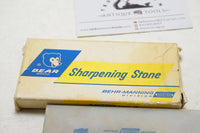MIB NORTON TRANSLUCENT HARD ARKANSAS HS4 ROUND EDGE SLIP STONE IOB