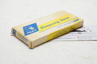 MIB NORTON TRANSLUCENT HARD ARKANSAS HS4 ROUND EDGE SLIP STONE IOB