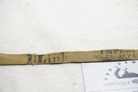 VERY EARLY LEATHER TAPE REEL IN STIPPLED CASE 50 FT - INCHES AND LINKS