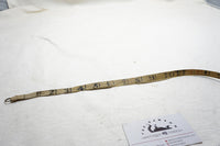 VERY EARLY LEATHER TAPE REEL IN STIPPLED CASE 50 FT - INCHES AND LINKS