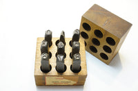 COMPLETE SET OF H. BOKER NUMBER PUNCHES - 7/16"