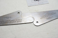 UNCOMMON PAIR OF PRATT & WHITNEY RAILROAD CONTOUR LIMIT GAGES