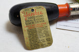 MIB NORTH BROS. NO. 133H YANKEE HANDYMAN RATCHET SCREWDRIVER - HANGTAG!!!
