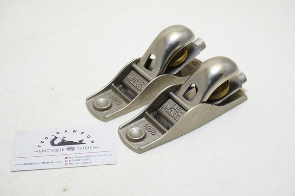RARE LIMITED EDITION LIE NIELSEN NO. 102 + 103 WHITE BRONZE BLOCK PLANES