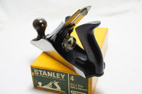 LIKE NEW STANLEY NO 4 SMOOTH PLANE IN BOX