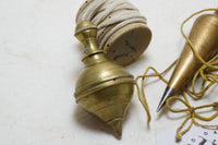 LOT OF 3 BRASS PLUMB BOBS