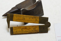 SCARCE STANLEY SWEETHEART NO. 13 NARROW CALIPER RULE - 6" 2 FOLD