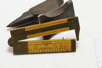 SCARCE STANLEY SWEETHEART NO. 13 NARROW CALIPER RULE - 6" 2 FOLD