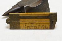 SCARCE STANLEY SWEETHEART NO. 13 NARROW CALIPER RULE - 6" 2 FOLD