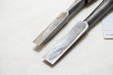 PAIR OF JAPANESE MORTISE CHISELS / MOKOUMACHI NOMI - 7/16" & 11/16"