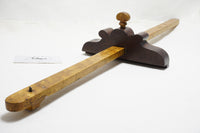STUNING BIRDSEYE MAPLE AND MAHOGANY PANEL SLITTING GAUGE - 24"