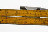 UNCOMMON STANLEY SW NO. 5 BOXWOOD & BRASS FOLD RULE - 2FT 2 FOLD