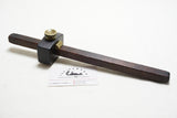 LOVELY MAHOGANY & BRASS DOUBLED ENDED MARKING GAUGE