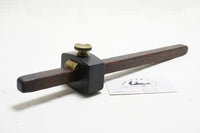 LOVELY MAHOGANY & BRASS DOUBLED ENDED MARKING GAUGE