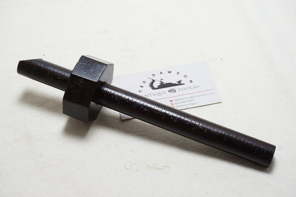 BRODHEAD PATENT STAR TOOL CO. ROSEWOOD CAM LOCK MARKING GAUGE - 8"