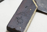 GOOD LOT OF 3 1800s TOOLS - STANLEY 103 PLANE, SQUARE, SPOKESHAVE