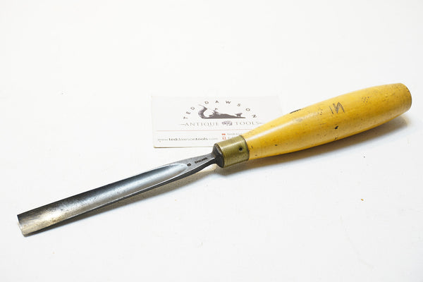 FINE S. J. ADDIS NO. 6 CARVING GOUGE WITH BOXWOOD HANDLE
