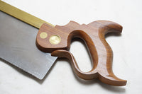 UNUSED WENZLOFF & SONS BRASS BACK SAW - 12" , 13 TPI