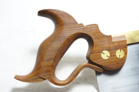 UNUSED WENZLOFF & SONS BRASS BACK SAW - 12" , 13 TPI
