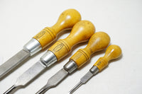 MINT SET OF 4 MARPLES BOXWOOD CABINETMAKERS SCREWDRIVERS - 6 3/4" ~ 16 1/4"