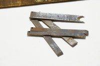 UNCOMMON EARLY STANLEY 45 PLANE CUTTER SET - TYPE 2 WITH HOLES