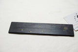 LOVELY SMALL EBONY & BRASS PARALLEL RULE WITH DECORATIVE HINGES