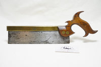 EXCEPTIONAL CA 1850 SPEAR & JACKSON BRASS BACK DOVETAIL SAW - 10"