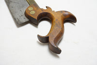 EXCEPTIONAL CA 1850 SPEAR & JACKSON BRASS BACK DOVETAIL SAW - 10"
