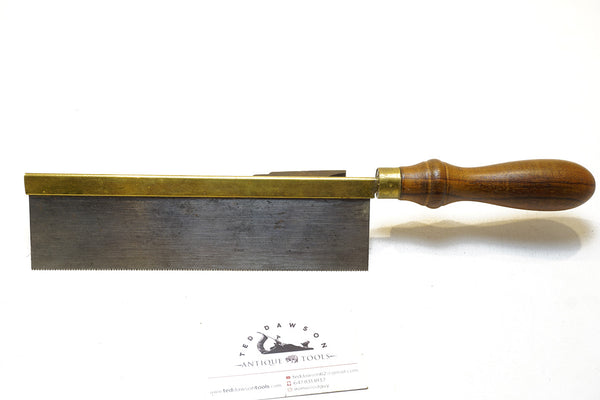FINE BRASS BACK DOVETAIL SAW - 8" - ROSEWOOD HANDLE