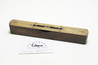 FINE UNUSUAL WOOD & BRASS SPIRIT LEVEL - 8 1/2"