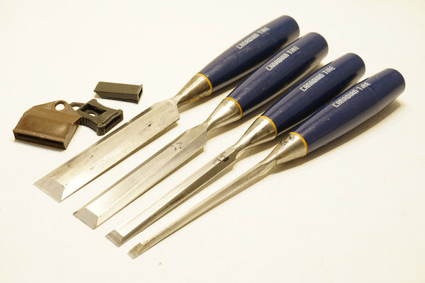 SET OF 4 MADE IN JAPAN CHISELS - 1/4" ~ 1"