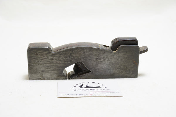RARE J POPPING NY STEEL & ROSEWOOD SHOULDER RABBET PLANE - 1"